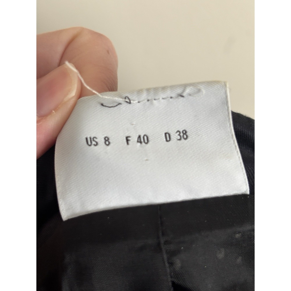 Akris Punto Size 8 Skirt Suit Set 2 Piece Gray Office Designer Luxury Cotton - Picture 4 of 11